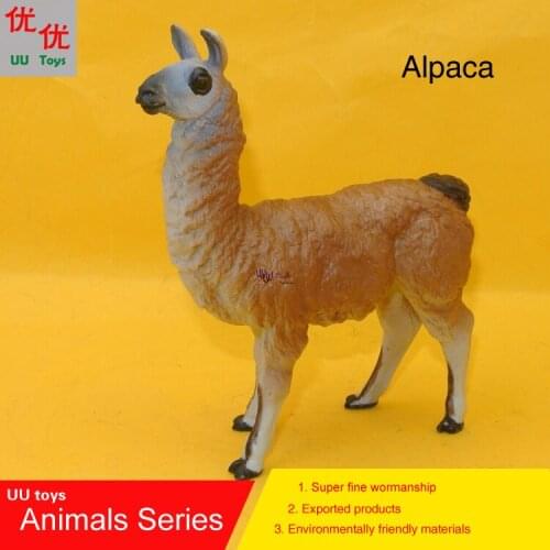 Hot toys: New Big Alpaca Simulation model Animals kids toys children educational props