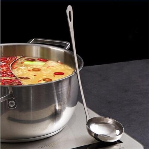 Hot Pot Colander Strainer Spoon Long Handle Soup Spoon Tablespoons Portable Tableware Stainless Steel Filter Spoon With Hook