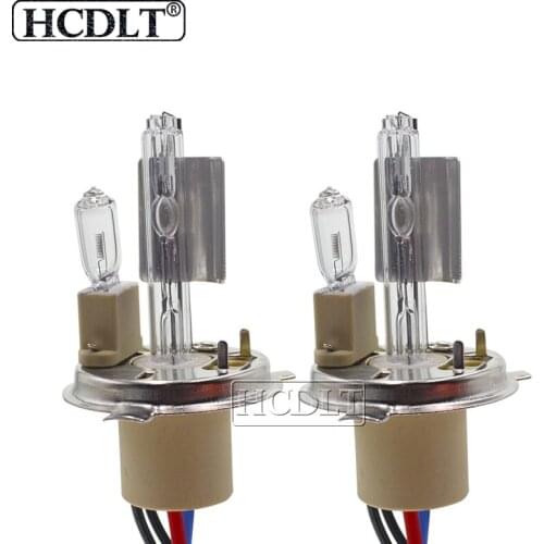 HCDLT 2PCS Original 35W Cnlight H4-2 HID Xenon Bulb Lamps 4300K 6000K 8000K Ceramics Base H4 H4/L HID Halogen Replacement Bulbs