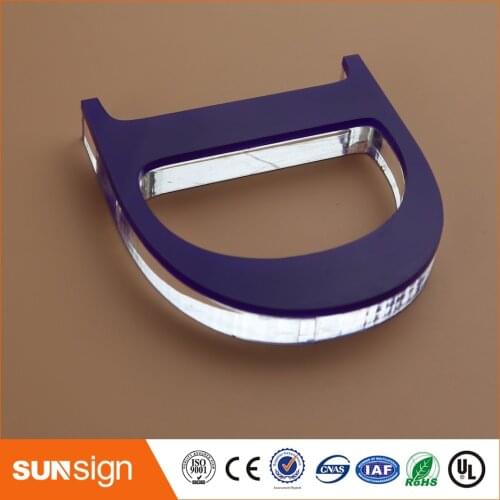 Customized laser cutting acrylic letters indoor signage for commercial logo