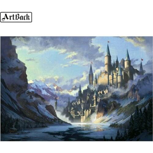 ArtBack 5d diy diamond painting castle pattern full square drill mosaic new arrival diamond embroidery crafts
