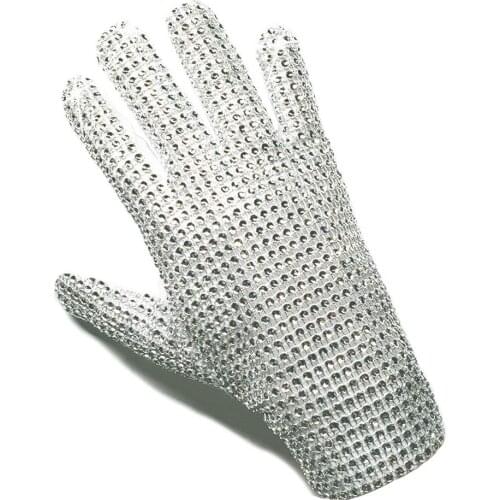 Michael Jackson Glove Classic Billie Jean Rhinestone Punk Glove