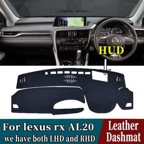 Leather Dashmat Dashboard Cover Pad Dash Mat Carpet Car-Styling accessories for lexus al20 rx200t rx350 rx350h rx450f 2016-2020