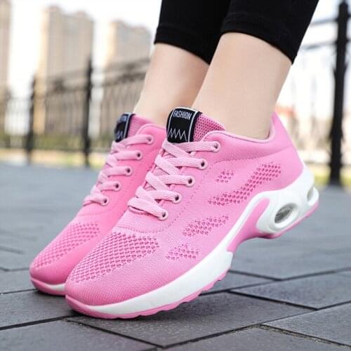 Hot Air Mesh Lady Shoes Women Breathable Woman Sports Sneakers Comfortable Work Wear Female Flats Fashion Walk Run Tennis Shoes