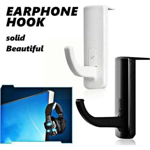 Hot 1Pcs Universal Headphone Holder Headset Hanger Color Holder Hangable Hook PC Monitor Earphone Earbuds 2 Stand Supplies I8R0