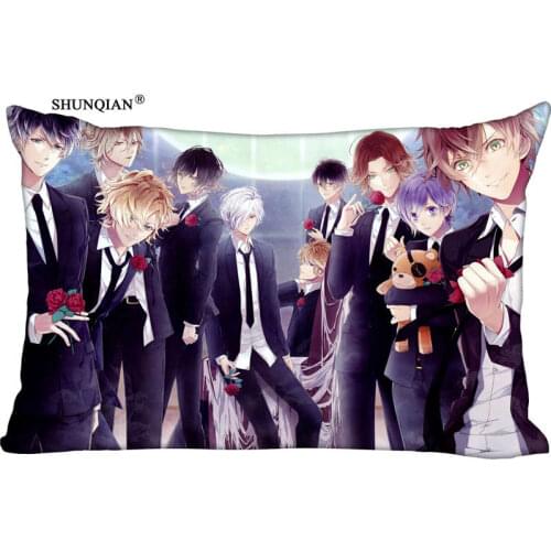Hot Nice DIABOLIK LOVERS Rectangle Pillowcase zipper Wedding Custom Pillow Case For Bedroom Pillow Cover 612