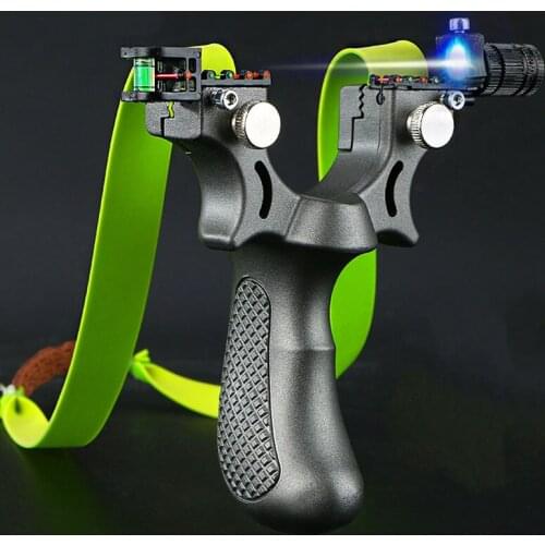 Powerful Rubber Band Slingshot Outdoor High Precision Shooting Flat Leather Slingshot Professional Fast Bow Special For Hunting