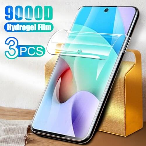 3Pcs Full Cover Soft Hydrogel Film For Xiaomi Redmi 10 Phone Screen Protection For Xaomi Readmi Redme Redmi10 6.5 inch Not Glass