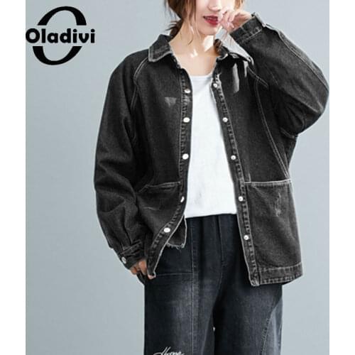 Женские синие куртки Oladivi China At AliExpress