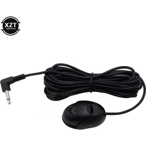 Mini 3.5mm Wired Paste Type External Microphone Car Audio Mic For Laptop DVD Radio Stereo Player Meeting Speaker