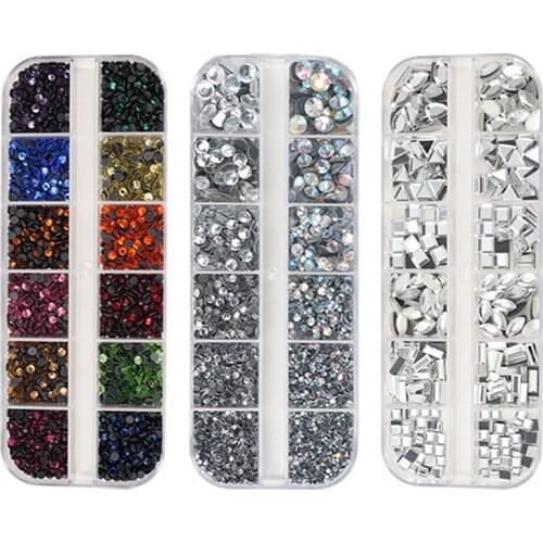 Clothing Rhinestones Crystal AB Flatback Mix Color Hot Fix Crystal Rhinestone Stones on Wedding Dress Decoration DIY Accessories