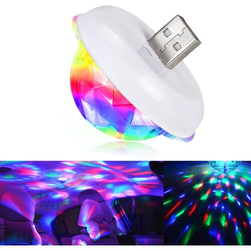 LED RGB USB Dj Lamp Bar Night Light Disco Lights Stage Lighting Atmosphere Light Micro USB Crystal Disco Ball Sound Party Lights