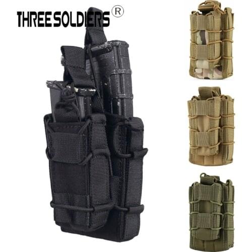 Tactical Molle Magazine Pouch Bag for M4 M14 AK Airsoft Open Top double Rifle Pistol Mag Pouch Ammo Pocket Case Accessories