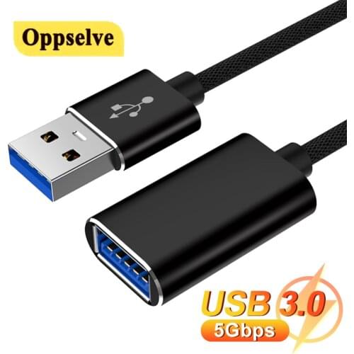 USB 3.0 Extension Male to Female Cable Extender Data Cord For PC Smart Mouse TV PS4 Xbox One SSD Fast Speed USB Cable Extension