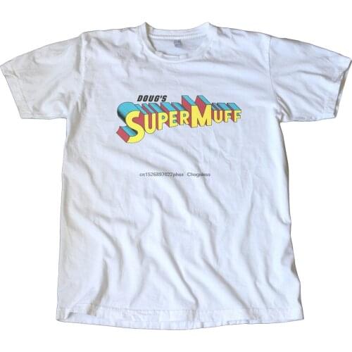Vintage Dougs Super Muff Decal T-Shirt - Hot Rod Speed Equip Drag Racing