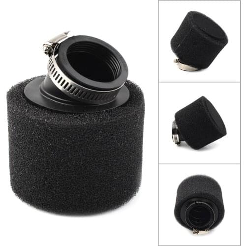 Motorcycle 38mm Air Filter Angled Black Foam for Dirt Pit Bike 110cc 125cc CRF50 CRF70 CRF50 70 XR50 KLX110
