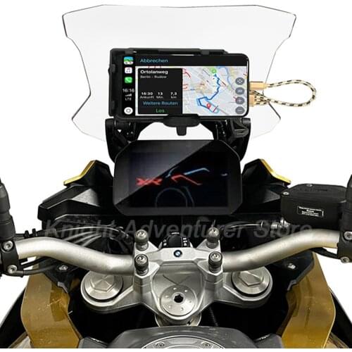 For BMW F900XR F900R R1250GS LC&Adventure F850GS F750GS Motorcycle USB Charger Mobile Phone Holder Stand Bracket