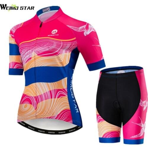 Weimostar Pro Team Cycling Clothing Women 2019 Breathable Cycling Jersey Set Mountain Bike Clothing Short Sleeve Bicycle Wear
