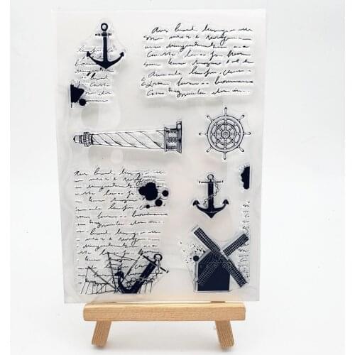 11x16CM lighthouse transparent seal clear stamps silicone seal roller stamps DIY scrapbook album / card production