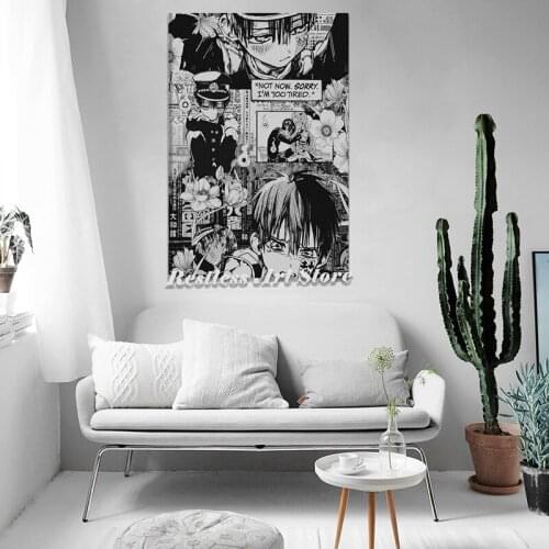Hanako Kun Anime Collage Decoration Prints Canvas Home Decor Dorm Living Room Bedroom Poster Painting Wall Art