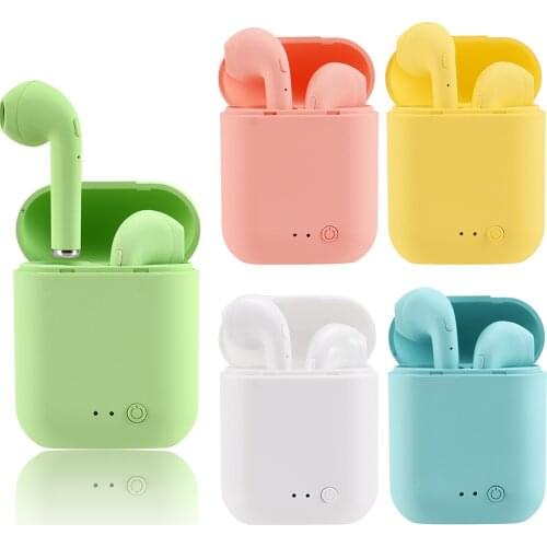 Wireless Earphones Bluetooth 5.0 Earphone TWS Matte Macaron Earbuds With Mic Charging Box Headset Headphones for All Smartphones