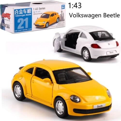 CAIPO 1:38 VW-Beetle Alloy pull-back vehicle model Diecast Metal Model Car For Boy Toy Collection Friend Children Gift