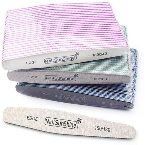 EasyNail 2pcs/lot Zebra Nail Files Washable Double-Side Emery Board Nail Buffering Files,high Quality
