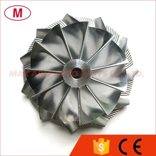 GT3582 451644-0005 61.33/82.00mm 11+0 blades Forward Turbo Billet compressor wheel/Aluminum 2618/Point Milling wheel for Racing