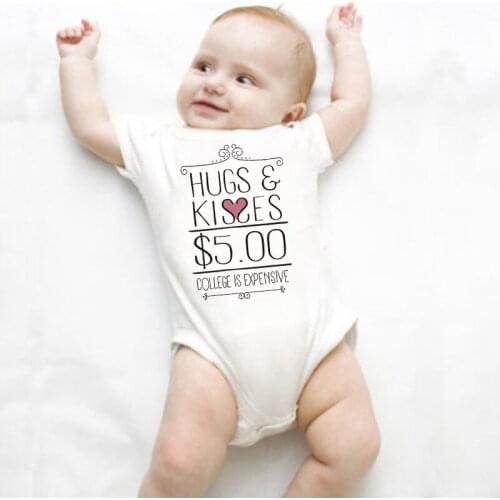 Summer Infant Rompers Newborn Jumpsuits Children Clothes Outfits 0-24M Kids Short Ssleeve Outwear Onesie With Sticker Gift