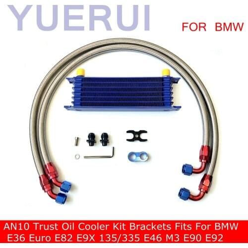 AN10 Trust Oil Cooler Kit Brackets Fits For BMW E36 Euro E82 E9X 135/335 E46 M3 E90 E92 BMW oil cooler kit oil cooler bmw
