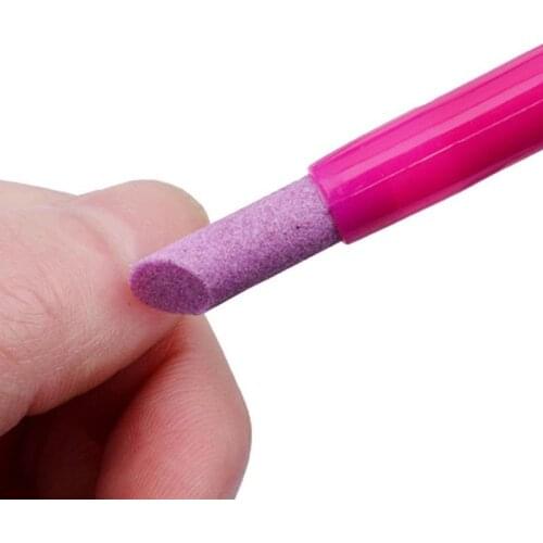 Quartz Grinding Pen Nail Polish Remover Pusher Cuticle Manicure Pedicure Drill Polish Tool Nail Trimmer Pen Nail Art Accessories