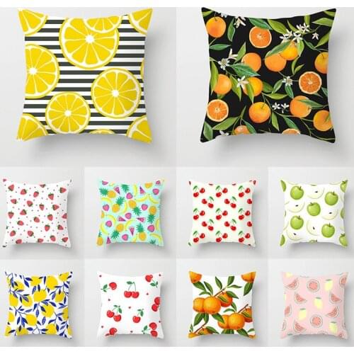 Summer Car Decor Cushion Cover Pillowslip Square Home Supplies Pillow Case Throw Pillows Covers Waist Throw Cushion Cover