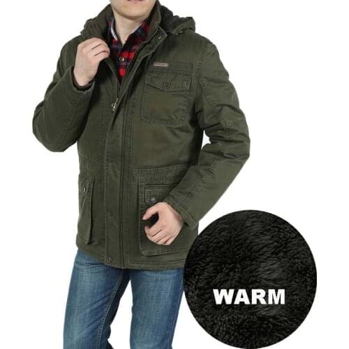 New Fashion Autumn Winter Coat Hooded Jacket Men Thick Warm Casual Parka Military Windbreaker Male Clothes Plus Size L-8XL
