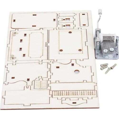 New Arrival Wood Music Box Puzzle small invention primary school science experiment toy christmas gift