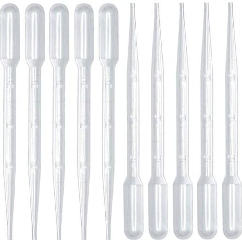 Pipettes with Scale 3ml Disposable Transfer Pipette Plastic Dropping Pipettes Essential Oil Pasteur