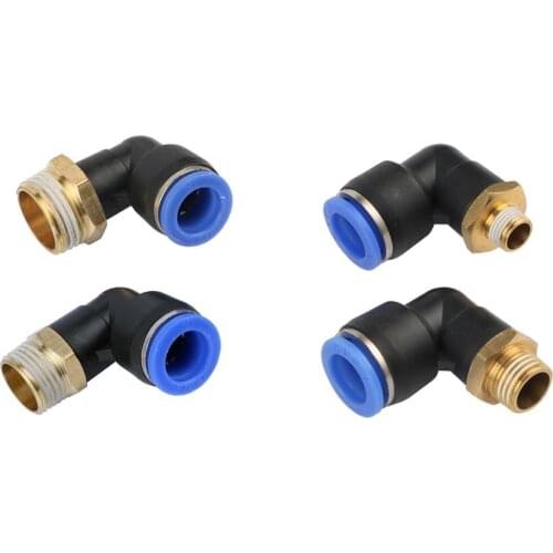 Garden 1/8" 1/4" 3/8" 1/2" 3/4" Male Thread 12mm Interface Elbow Quick Connector Push In One Touch Joint Pneumatic Quick Adapter