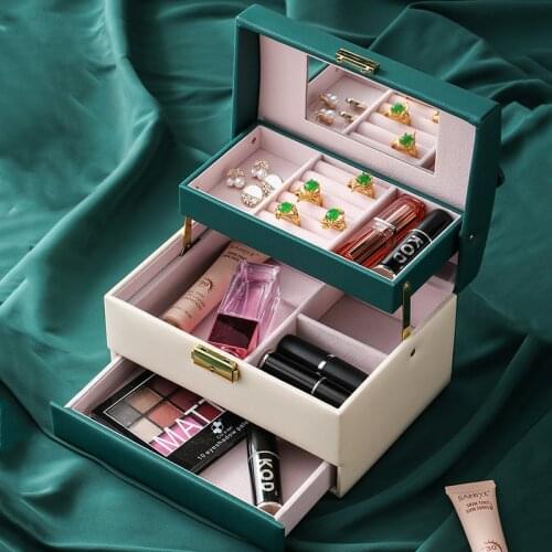 Professional Make Up Bag Women Shoulder Cosmetic Case High Quality Female Beauty Brush Waterproof Makeup Box Toiletry Suitcases