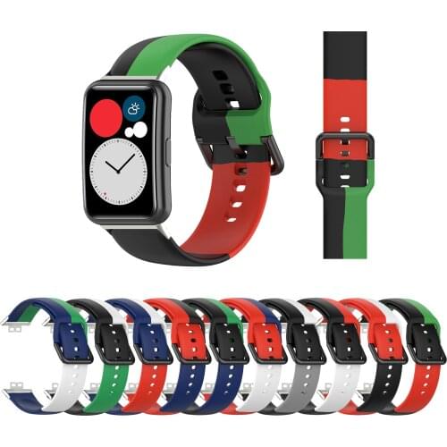 ForHuawei Watch Silicone Strap Fit Smart Watches Soft Sport Waterproof Wrist Band Watchband forhuawei fit Bracelet Accessories