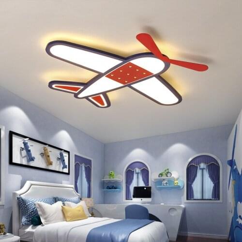 Cartoon plane Led Ceiling Lights Modern Child room Ceiling Lamp for Bedroom Baby room Home Indoor Lighting Decoration Fixture