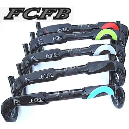 Carbon fiber road handlebar bicycle internal routing handlebar bent bar UD green blue red black sliver cycling handlebar