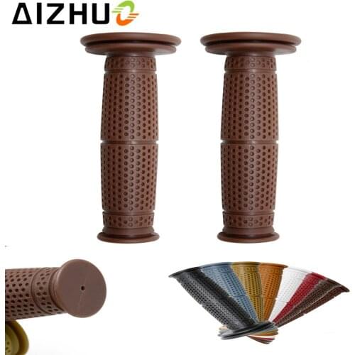 Universal Motorcycle Handle Grips Silicone 7/8'' 22mm Cafe Racer Hand Grip For Yamaha Honda Benelli Suzuki Kawasaki