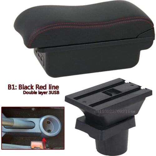 For Mitsubishi Colt 2005-2011 Car Armrest Box Central Store Content Box Cup Holder Interior Car-Styling Accessories