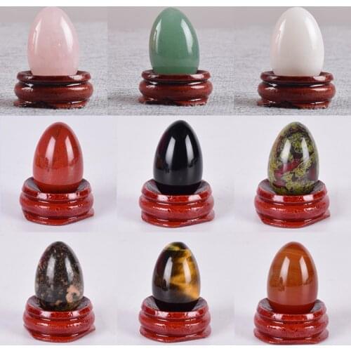 Yoni Egg 100% Natural Stone Healing Jade Crystal Egg Mineral Ball Kegel Exercise Pelvic Floor Muscle Vaginal Health Care Massage