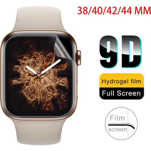 Soft Full Cover Screen Protector Film For Apple Watch 38mm 42mm 40mm 44mm Film For iwatch 5 iwatch Series 4/3/2 Not Glass Films