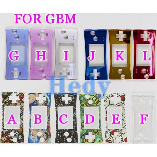 1pcs For GameBoy Micro Cover Fashion style Front faceplate cover for GBM Gameboy micro System Front shell case