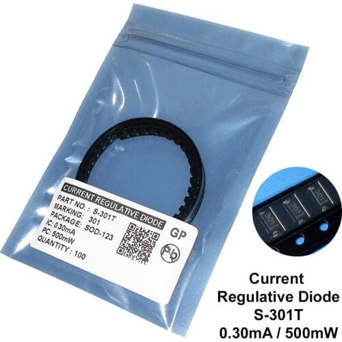 100PCS/LOT S-301T 0.3MA SMD SOD-123 CRD / CURRENT REGULATIVE DIODE NEW Free shipping