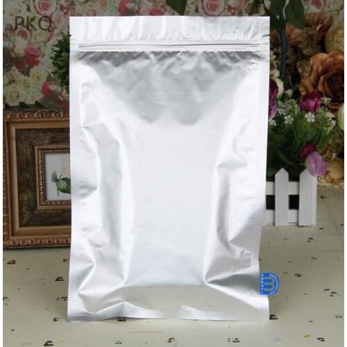 13 sizes 6*8cm/20x30cm Small Sliver Self sealing Aluminum Foil Zipper bag Ziplock bag Zip lock food packaging Packing bag