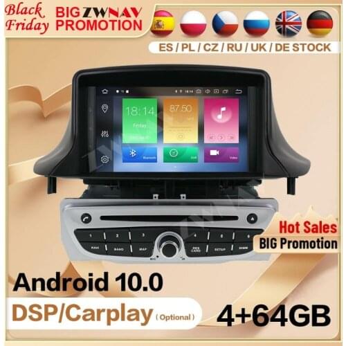 2009 2010 2011 2012 2013 2014 2015 For Renault Megane 3 Fluence Android10 Multimedia Player Video Audio Radio GPS Navi Head Unit