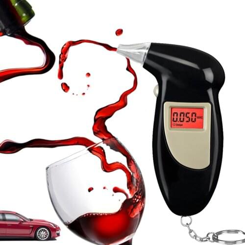 2019 Factory Outlets 68s Digital LCD Backlit Display Key Chain Alcohol Tester Alcohol Breath Analyzer Digital Breathalyzer