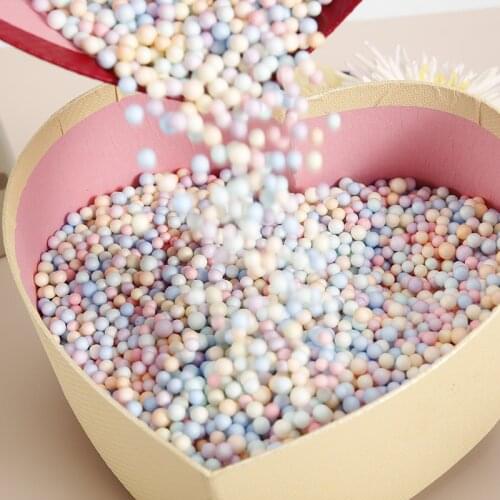 4-6mm Polystyrene Styrofoam Filler Balls Bottle DIY Snow Mud Particles Accessories Slime Balls Small Tiny Foam Beads For Foam